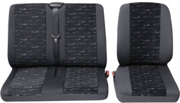 HP Autozubehör 22905 Schonbezug Transporter Profi2 1E+1D Autostoelhoes Polyester Blauw Bestuurder, Passagier, Dubbele s