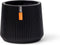 Capi Europe - Sandbag Groove Black & Gold - 10x9 - Zwart - Opening Ø7.4 - Bloempot voor binnen - 5 jaar garantie - BGVBL392