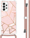 iMoshion Hoesje Geschikt voor Samsung Galaxy A53 Hoesje Met Koord - iMoshion Design Hoesje met Koord - Roze / Pink Graphic