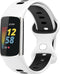 imoshion Siliconen sport bandje - Geschikt voor Fitbit Charge 6, Charge 5 - Wit - One Size