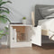 vidaXL - Nachtkastjes - 2 - st - 40x39x40 - cm - wit