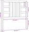 vidaXL - Hoofdbord - 106x4x100 - cm - massief - grenenhout - zwart