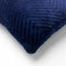 Dutch Decor ZICO - Sierkussen zigzag 45x45 cm Insignia Blue - blauw - superzacht - Inclusief binnenkussen