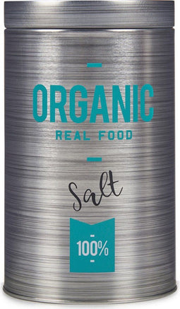 Tin Cirkelvormig Zout Grijs Blik (10,4 x 18,2 x 10,4 cm)