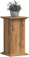 vidaXL - Plantenstandaard - 33x33x60 - cm - bewerkt - hout - artisanaal - eiken
