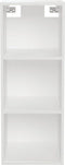 vidaXL Wandkast - 34,5x32,5x90 cm - bewerkt hout - hoogglans wit