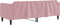 vidaXL - Slaapbank - 80x200 - cm - fluweel - roze