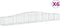 vidaXL - Schanskorven - 6 - st - gewelfd - 400x50x40/60 - cm - ijzer