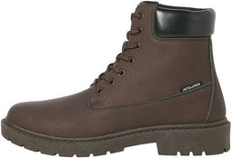 Jack & Jones Thames Boot - Heren Veterschoenen - Premium synthetisch leer - Bruin - Maat 41