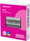Adata SD810 - Externe SSD - 2TB - USB 3.2 Gen2x2 (20Gb/s) - Zilver