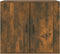 vidaXL - Dressoir - 80x33x70 - cm - bewerkt - hout - gerookt - eikenkleurig