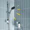 GROHE Vitalio Comfort 110 Douchestangset - Ø 11 cm - 2 Straalsoorten - Chroom