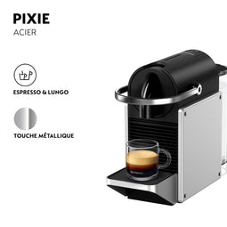 Magimix Nespresso - Pixie - Koffiemachine - Industrieel design - Metaalgrijs