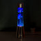 Fisura Lavalamp Zilver Met Blauwe Vloeistof En Navy Lava