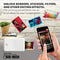 KODAK Step Instant Photo Printer met Bluetooth/NFC, 5,1 x 7,6 cm ZINK-fotopapier en KODAK-app voor iOS en Android (Wit)