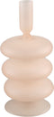 PTMD Kandelaar Berres - 10x10x20 cm - Glas - Beige
