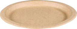 Bord - rond - 1-vaks - karton - Ø22cm - bruin - 100 stuks