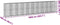 vidaXL - Schanskorf - 1000x100x200 - cm - gegalvaniseerd - ijzer - zilverkleurig