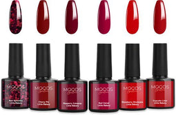 Moods Gellac 6-delige Set - Gel Nagellak - Chique Kleuren - Little Bakery Edition