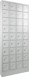 Lockerkast in 18-vaks met opening voor hangoogsluiting (zonder hangslot geleverd)