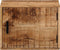 vidaXL - Nachtkastje - wandgemonteerd - 40x30x25 - cm - massief - mangohout