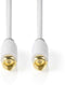 Nedis CSBW41000WT10 - Coaxkabel - 100cm - Wit