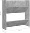 vidaXL - Wandschoenenkasten - 4 - st - 60x18x60 - cm - bewerkt - hout - betongrijs