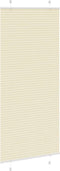 vidaXL - Plissé - rolgordijn - 100x200 - cm - stofbreedte - 99,4cm - polyester - crème