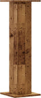 vidaXL - Plantenstandaards - 2 - st - 30x30x95 - cm - bewerkt - hout - oud - houtkleurig