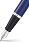 Sheaffer vulpen - 300 E9341 - F - Glossy blue chrome plated - SF-E0934143
