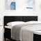 vidaXL - Hoofdbord - Lijnen - Design - Zwart - 140 - cm - Stof