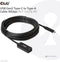 Club 3D CAC-1536 - USB Gen2 Type-C naar Type-A Kabel - 10Gbps 5m Zwart