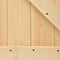 vidaXL - Schuifdeur - met - beslag - 80x210 - cm - massief - grenenhout