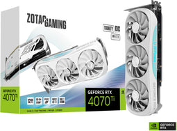 Zotac Gaming GeForce RTX 4070 Ti - Videokaart 12GB GDDR6X - 7680 x 4320 Pixels - Wit