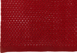 J-Line - Plaid Gebreid Acryl Rood - 180x130x2cm