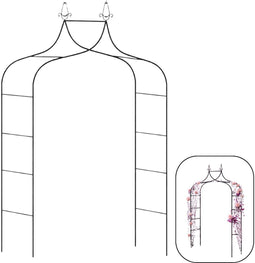 Ceruzo Rozenboog DeLuxe 255 cm - Metalen Tuinboog - Klimhulp - Donkergroen