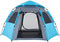 vidaXL - Kampeertent - 4-persoons - snelontgrendeling - blauw