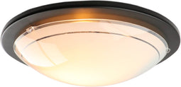 EGLO Planet 1 - Plafond- en Wandlamp - E27 - Ø 29 cm - Zwart/Wit