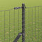 vidaXL - Hekpalen - 13 - stuks - Grijs - Ø32 - mm - 200 - cm - Gegalvaniseerd - Staal