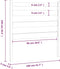 vidaXL - Hoofdbord - 106x4x100 - cm - massief - grenenhout - honingbruin