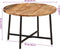 vidaXL - Salontafel - 54x54x35 - cm - massief - mangohout - en - ijzer