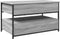 vidaXL - Salontafel - 85x50x50 - cm - bewerkt - hout - en - metaal - grijs - sonoma