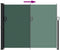 vidaXL - Windscherm - uittrekbaar - 160x500 - cm - donkergroen