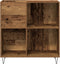 vidaXL - Media - Kast - Artisan - Eiken - 84.5x38x90 - cm - Bewerkt - Hout