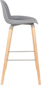 Zuiver Albert Kuip Barkruk 75 cm Lichtgrijs - Set van 2