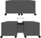 vidaXL - Salontafel - 75x75x38 - cm - bewerkt - hout - grijs