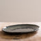 Dutch Rose Organic Ovale schaal - Serveerschaal - Stoneware Handgemaakt - 40x28cm - Groen
