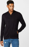 Esprit Heren Sweater - Collegekraag - 100% biologisch katoen - Maat S