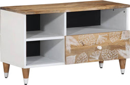 vidaXL - Tv-meubel - 80x33,5x46 - cm - massief - mangohout