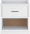 vidaXL - Gangbankje - SANDNES - wit - 45x40x50 - cm - massief - grenenhout